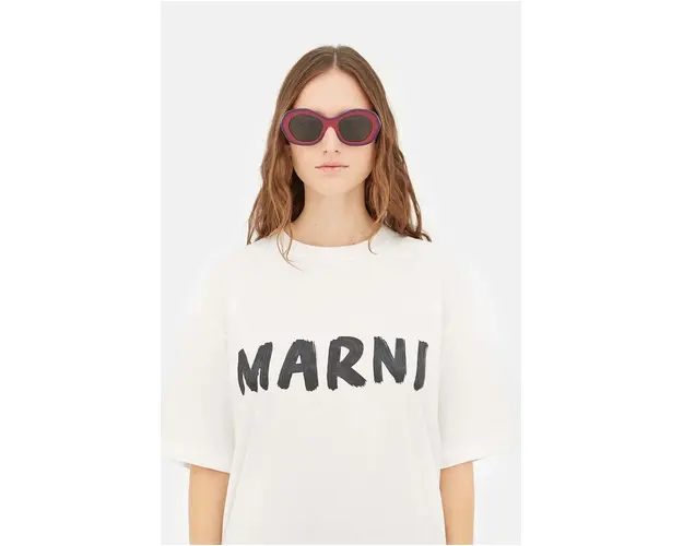 Marni ochelari de soare Ulawun Vulcano Bordeaux femei, culoarea bordo, EYMRN00024.002.YAL
