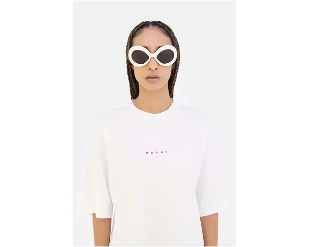 Marni ochelari de soare Lake Of Fire femei, culoarea bej, EYMRN00068 002 71D