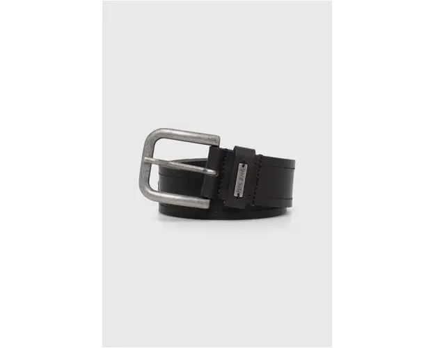 Pepe Jeans curea de piele barbati, culoarea negru