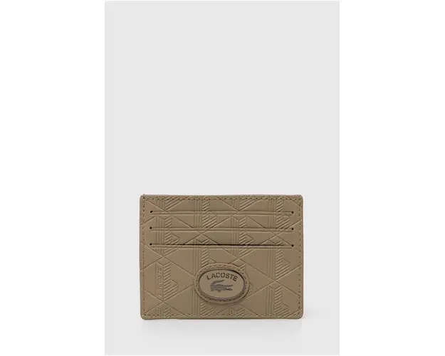 Lacoste carcasa cardului culoarea bej