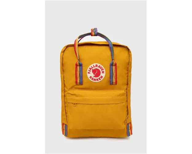 Fjallraven rucsac Kanken Rainbow femei, culoarea portocaliu, mare, cu imprimeu, F23620