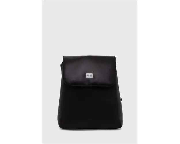 Tommy Jeans rucsac femei, culoarea negru, mic, uni AW0AW15938