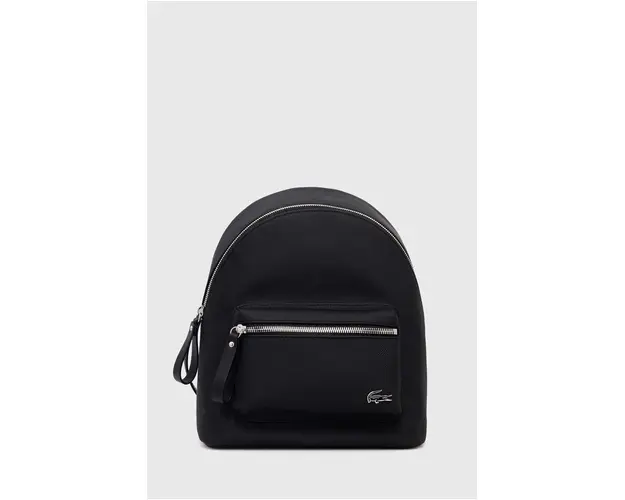 Lacoste rucsac femei, culoarea negru, mic, neted