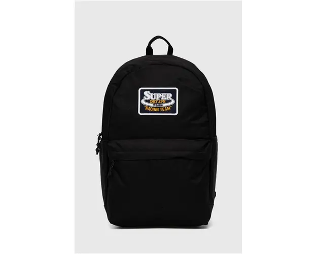 Superdry rucsac femei, culoarea negru, mare, cu imprimeu, W9110383A-02A