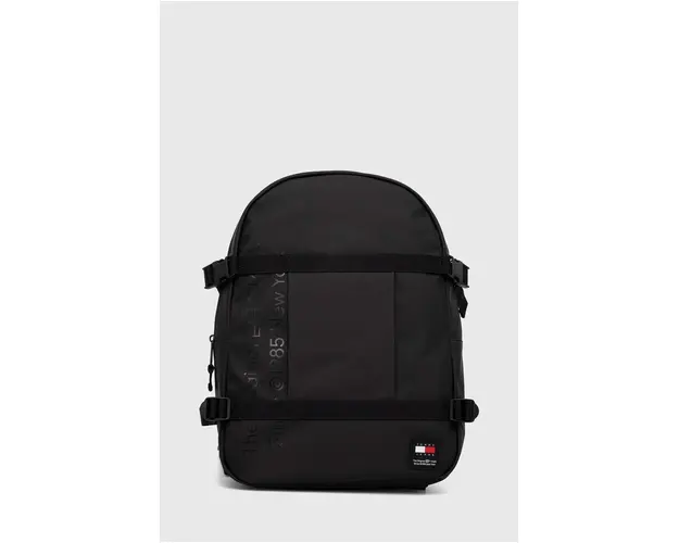 Tommy Jeans rucsac barbati, culoarea negru, mare, uni AM0AM11961
