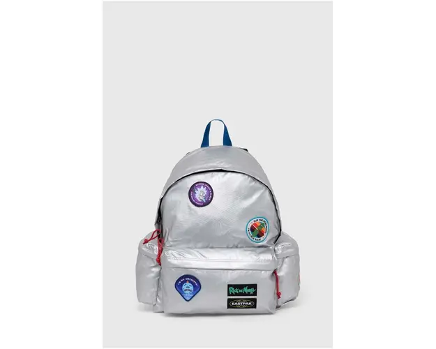 Eastpak rucsac culoarea argintiu, mare, cu imprimeu