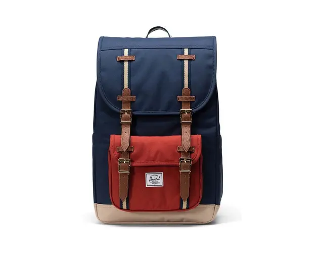 Herschel rucsac Little America Mid Backpack culoarea negru, mare, neted