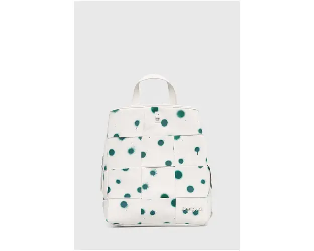 Desigual rucsac culoarea alb, mic, modelator