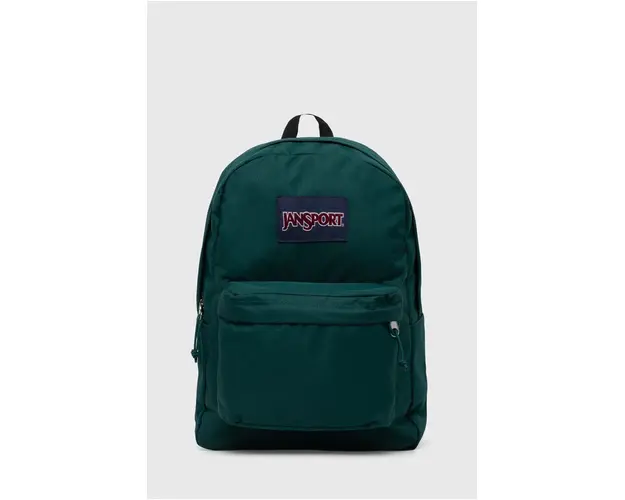 Jansport rucsac culoarea verde, mare, cu imprimeu