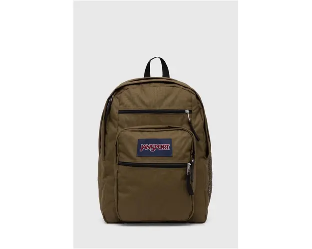 Jansport rucsac culoarea verde, mare, neted