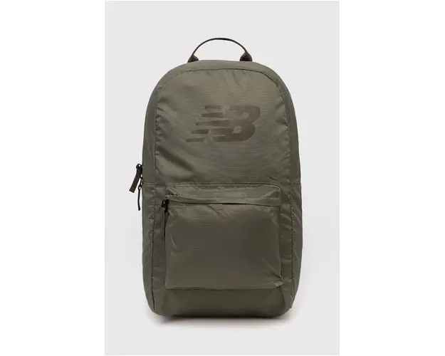 New Balance rucsac culoarea verde, mare, cu imprimeu, LAB23097DEK