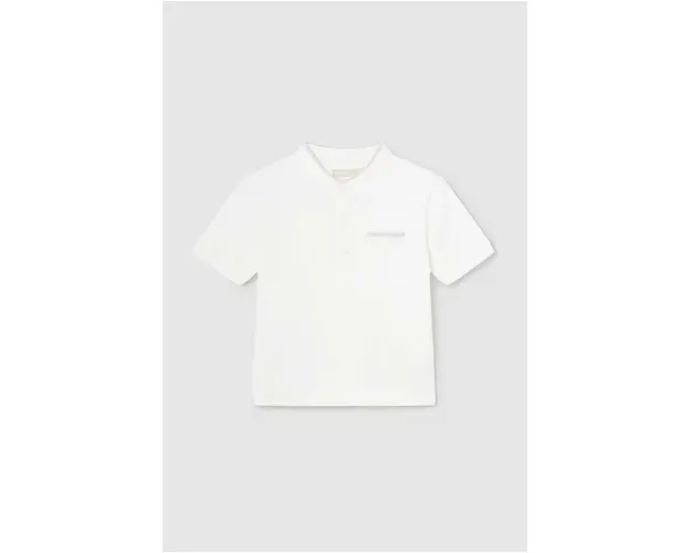 Mayoral tricou polo pentru copii culoarea bej, neted