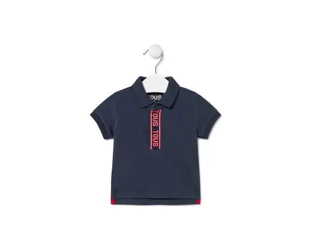 Tous tricou polo copii culoarea verde, cu imprimeu