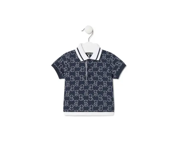 Tous tricouri polo din bumbac pentru copii culoarea verde, modelator