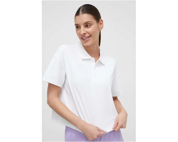 Dkny tricou polo femei, culoarea bej
