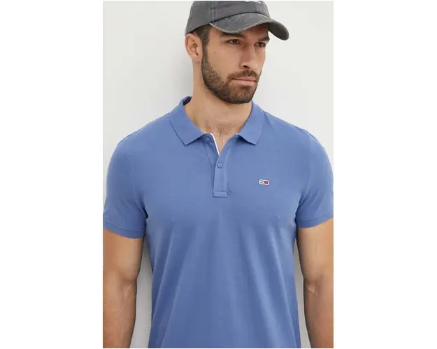 Tommy Jeans polo de bumbac neted, DM0DM18312