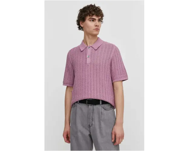 Samsoe Samsoe pulover din amestec de in culoarea violet