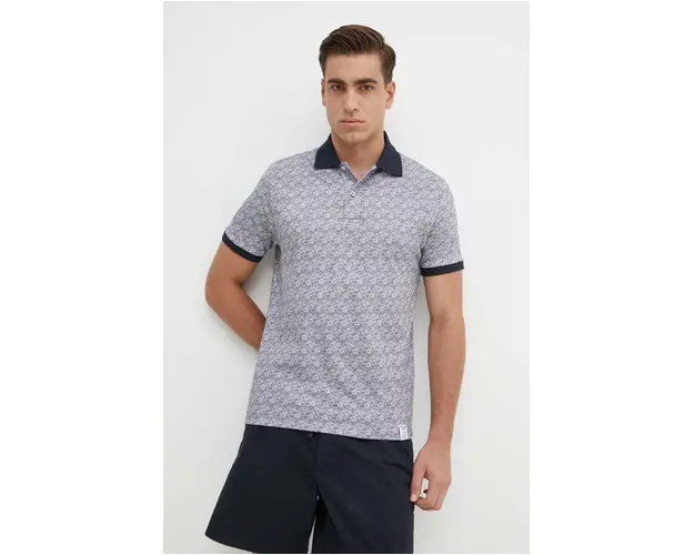 Pepe Jeans polo de bumbac HAYLEY culoarea albastru marin, modelator, PM542151