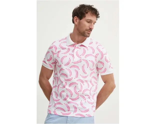 United Colors of Benetton polo de bumbac culoarea alb, modelator