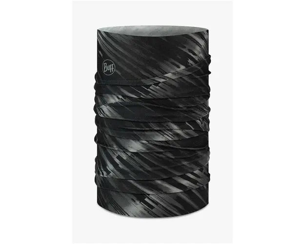 Buff fular impletit Coolnet UV culoarea negru, cu model, 131369