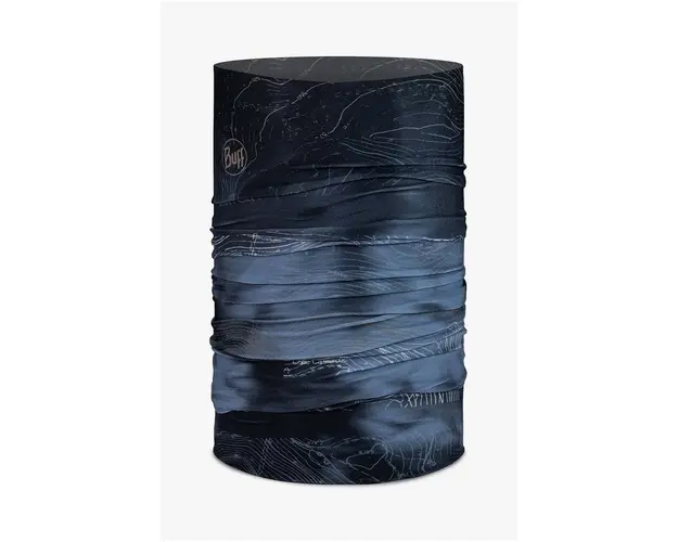 Buff fular impletit Original EcoStretch culoarea bleumarin, cu model, 132423