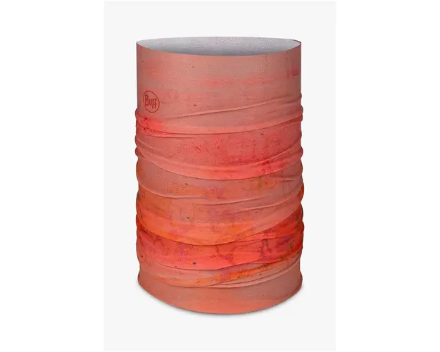 Buff fular impletit Coolnet UV culoarea portocaliu, cu model, 133651