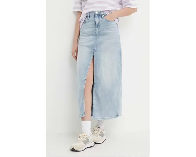 Dkny fusta jeans maxi, drept, DJ4K9506