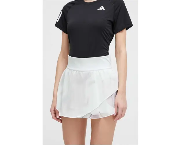 adidas Performance fusta sport culoarea verde, mini, evazati IL7363