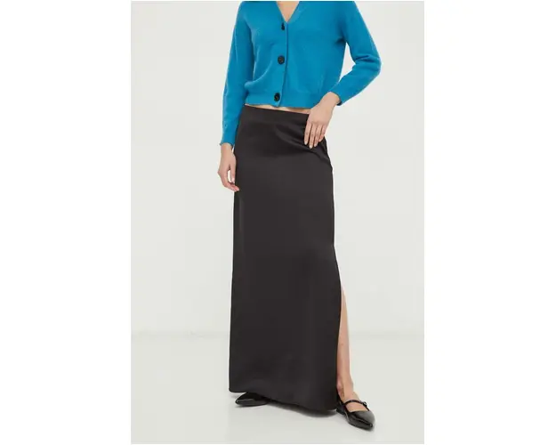 MAX&Co. fusta x CHUFY culoarea negru, midi, drept 2418100000000