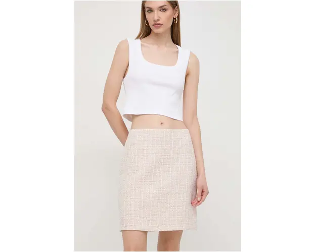 BOSS fusta culoarea bej, mini, evazati 50512832