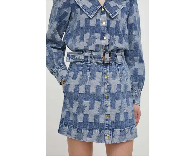 Barbour fusta jeans mini, creion