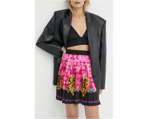 Versace Jeans Couture fusta mini, evazati, 76HAE8P1 NS458