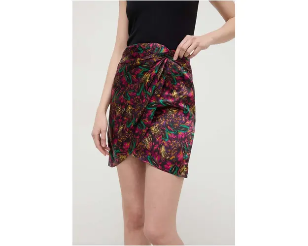 The Kooples fusta de matase mini, drept