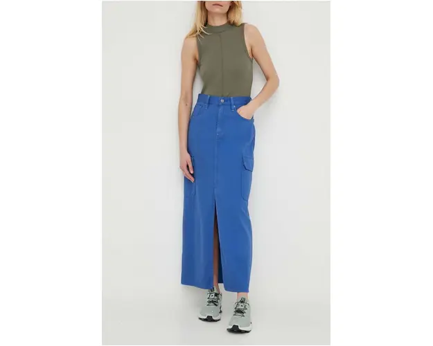 G-Star Raw fusta jeans maxi, drept