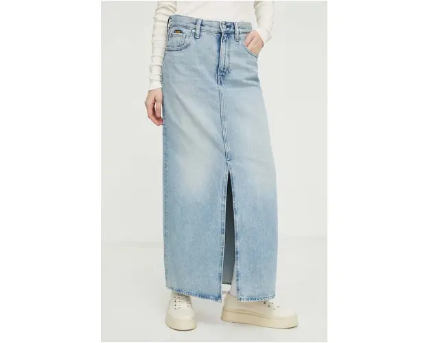 G-Star Raw fusta jeans maxi, drept