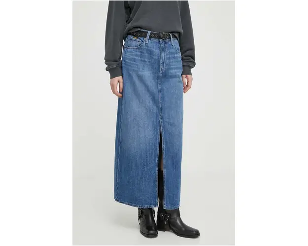 G-Star Raw fusta jeans maxi, drept