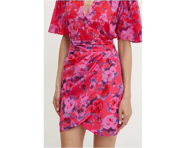 Morgan fusta JOLIN.F culoarea roz, mini, drept, JOLIN.F