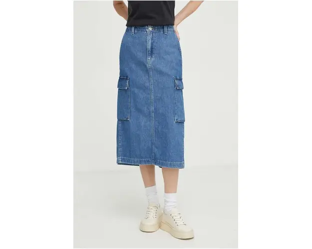 Levi's fusta jeans midi, evazati