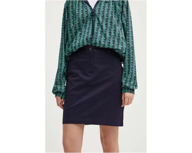 Gant fusta culoarea albastru marin, mini, creion
