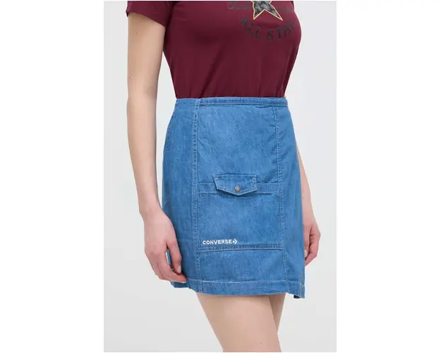 Converse fusta jeans mini, drept