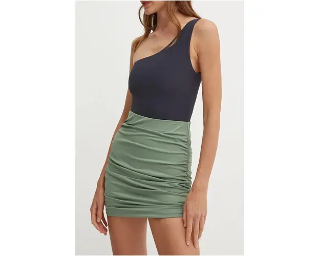 Praia Beachwear fusta de plaja SWIM SKIRT culoarea verde, mini, creion, SWIMSKIRT