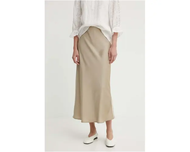 Bruuns Bazaar fusta AcaciaBBJoane skirt culoarea bej, maxi, drept, BBW3909