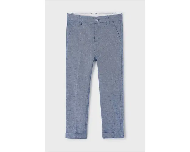 Mayoral pantaloni cu amestec de in pentru copii neted