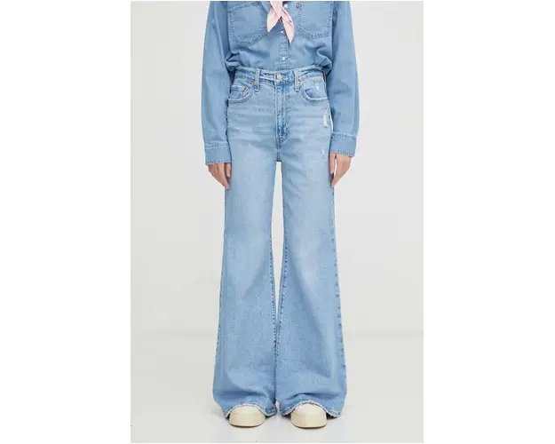 Levi's jeansi RIBCAGE BELLS femei high waist