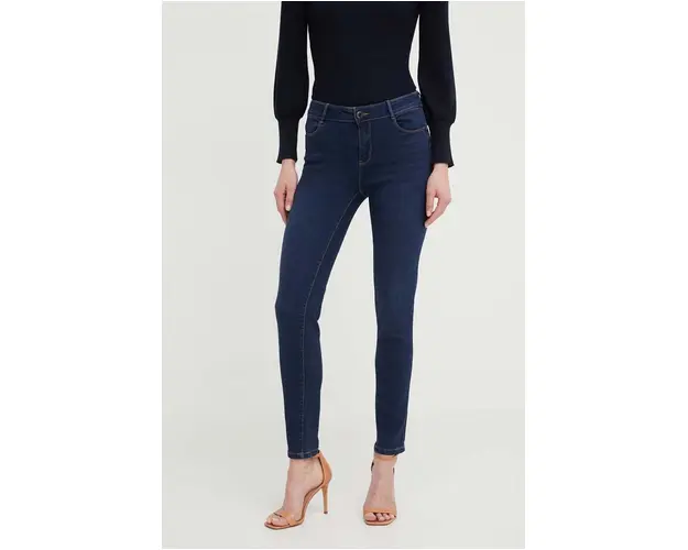 Morgan jeansi femei, culoarea albastru marin