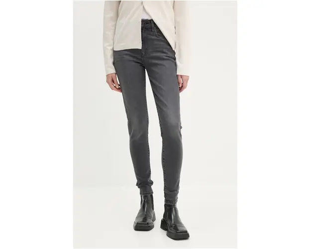 Levi's jeansi 721 HIGH RISE SKINNY femei, culoarea negru