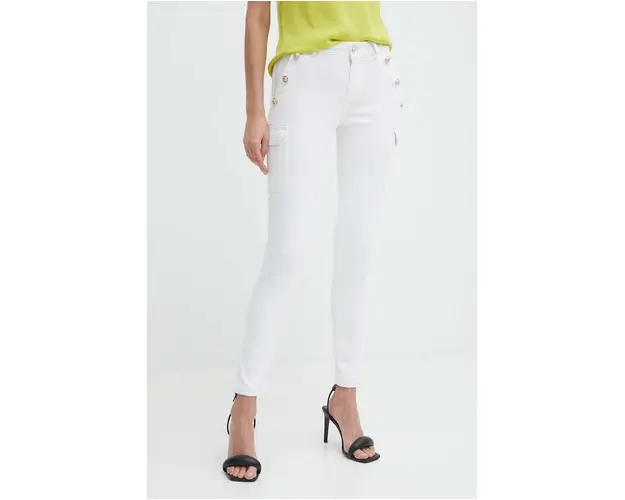Morgan jeansi PEMA3 femei, culoarea alb, PEMA3