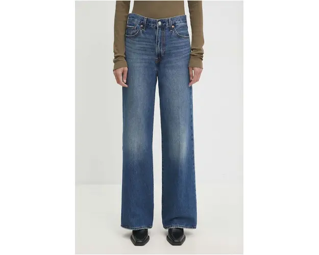 Levi's jeansi femei, culoarea albastru marin