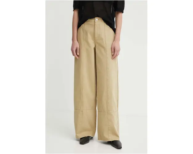 AERON jeansi KOFI femei, culoarea verde, AW24RSPA284451