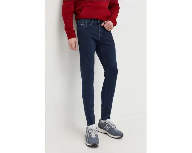 Tommy Jeans barbati, culoarea bleumarin DM0DM18110